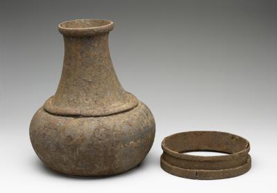 图片[3]-Iron hu jar with animal-mask pattern and silver inlay, Han dynasty (206 BCE-220 CE)-China Archive